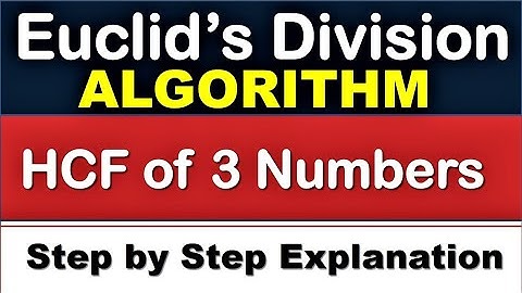 HCF of 3 Numbers By Euclid