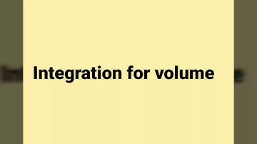 INTEGRATION FOR VOLUME - DBM20023