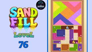 Sand fill: block puzzle Level 76 walkthrough solution 