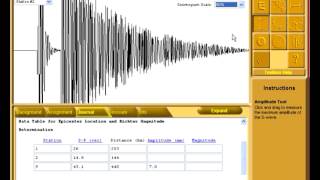 Virtual Earthquake Homework Screencast