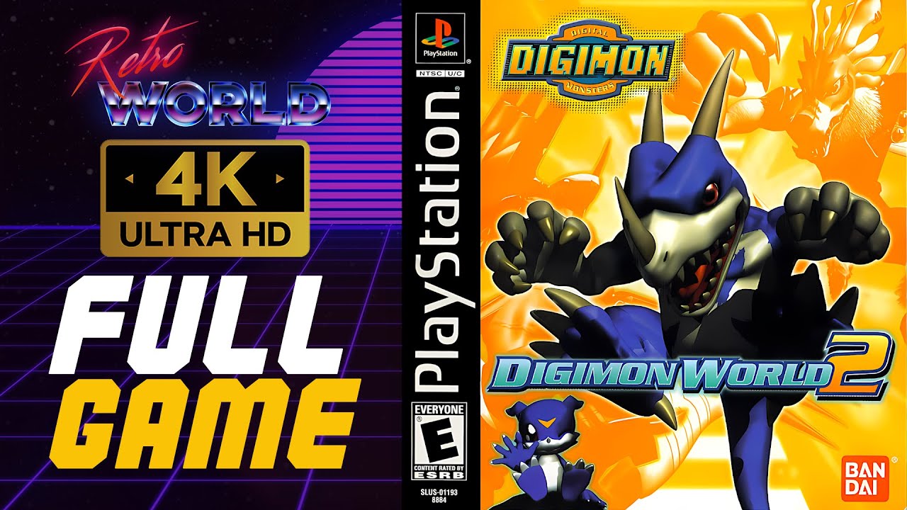 Digimon World 2 (PS1) | Playstation Longplay | No Commentary 4K