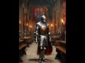 Medieval Soldier Knight Kingdom Large Hall Meeting AI