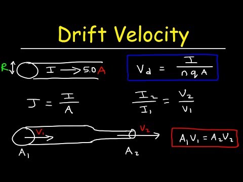 Drift Velocity, Current Density, Number of Free Electrons Per Cubic Meter   Physics Problems