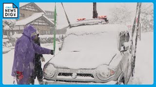 “今季最強寒波”襲来　岐阜・郡上市に大雪警報　立ち往生する車も　名古屋は「冬日」氷点下1.4度観測