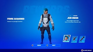 fortnite NEW FREE BLUE PHOENIX PACK | JUN-HWAN SKIN (PlayStation Plus Celebration Pack)