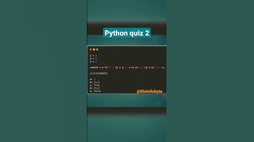Python quiz 2
