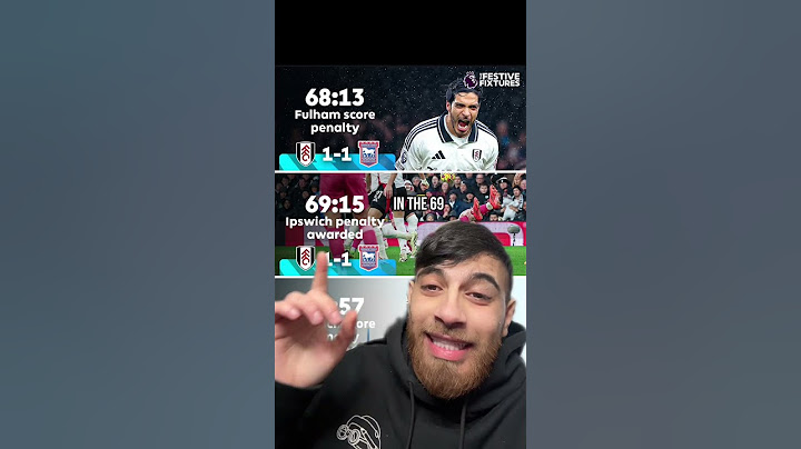 The fastest back to back penalties in the premier league fulham 2-2 ispwich town