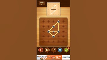 Line Puzzle: String Art. Acacia. Level 2. Walkthrough.