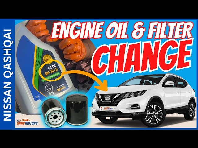 Nissan Qashqai (2014 - 2020)  How to Change Engine Oil and Filter DIY Guide  