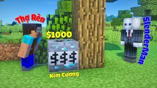 ĐI TÌM KHỐI TNT KIM CƯƠNG $1000 BỊ ÔNG THỢ RÈN ĐÁNH CẮP TRONG MCPE | Thử Thách SlenderMan