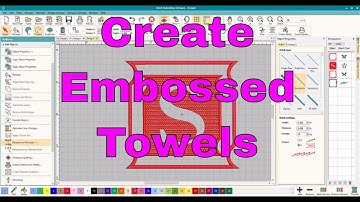 Hatch Embroidery Software How to create Embossed Monogram on a towel!