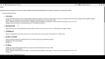 Part Nine: Easybib - Exporting your outline