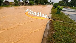 Severe Flooding Hits New Road Draining A Massive Flooded Street