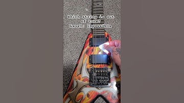 Yall will never guess what string is out of tune.. Level impossible #guitar #funny #reaction