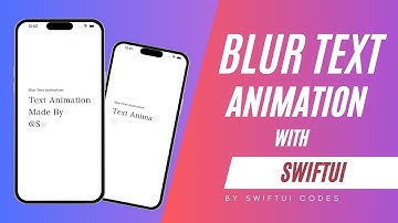 Blur Text Animation with SwiftUI IOS 14.0+
