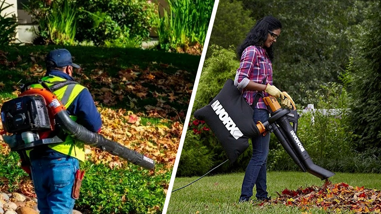 How to Use a Leaf Blower or Vacuum