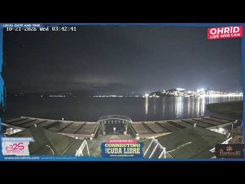 Live webcam view of Cuba Libre Beach on Lake Ohrid