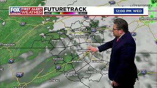 Drying out Wednesday, temps begin to cool down later in the week