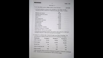 Costing methods and techniques 4th sem bcom bnu NEP 2023 question paper #questionpaper #bnu #exams