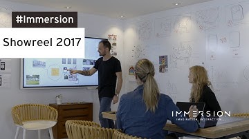 Immersion, leading in collaborative and immersive technologies - Showreel 2017