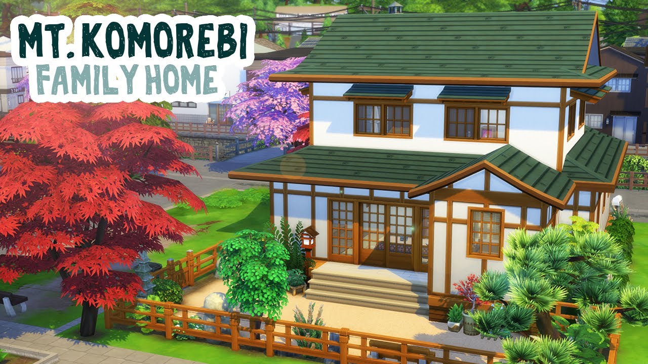 Mt. Komorebi Family Home || The Sims 4 Snowy Escape: Speed Build - YouTube