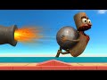Who Can Escape From Pirate Cannon and Lava Flood - Animal Revolt Battle Simulator