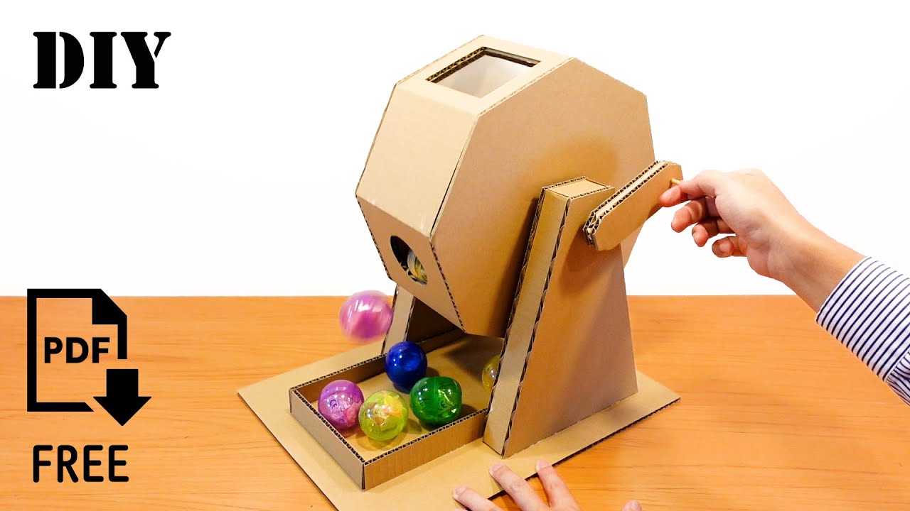 ガチャガチャ 作り方 ダンボール