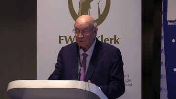 FW De Klerk  - ANC has no intention to honour constitution