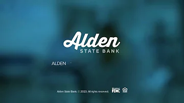 Alden State Bank :15