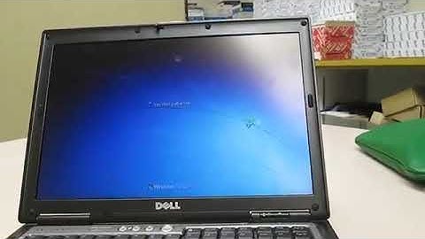 2006 Dell latitude d630 running Windows 7 Enterprise