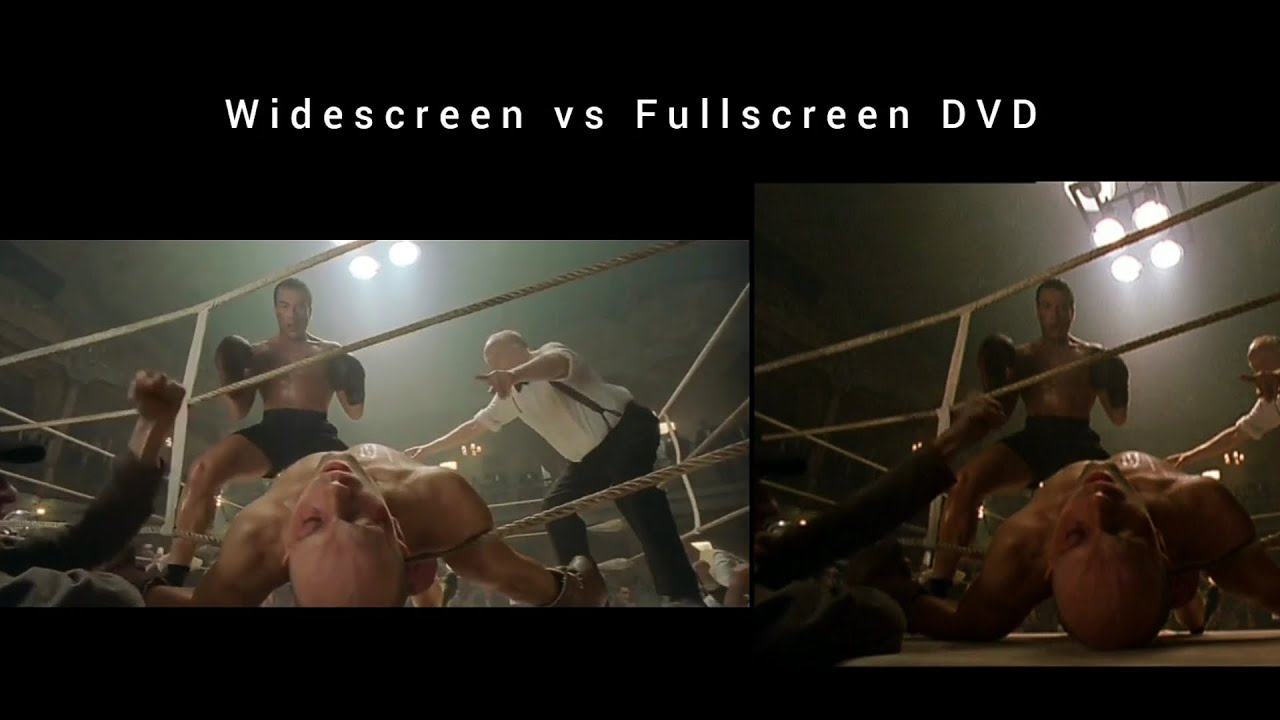 Legionnaire (1998) Widescreen vs Fullscreen DVD Boxing scene - YouTube