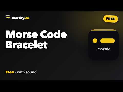 Make a Morse Code Bracelet — Type a Word, Get the Bead Pattern (Free)