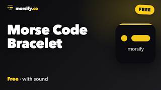 Make a Morse Code Bracelet — Type a Word, Get the Bead Pattern (Free)
