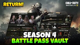 Season 4 Battle Pass Vault - New Teasers COD Mobile - CODM Leaks