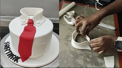 shirt cake design | fondant shirt cake tutorial | t shirt cake | shirt birthday cake | 1kg cake