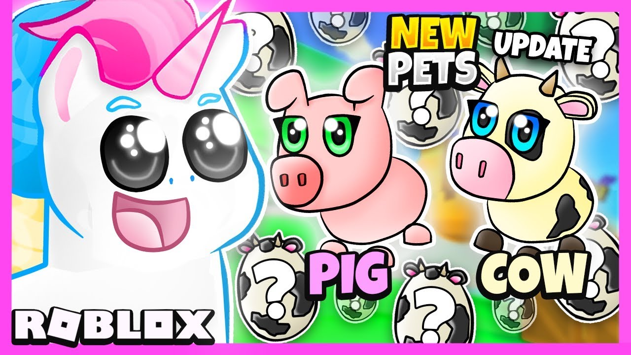 Farm Egg New Adopt Me Pig Pet And Cow Pet New Adopt Me Farm Egg Update Roblox Youtube - new pig and cow pet in adopt me new roblox adopt me farm egg pet update