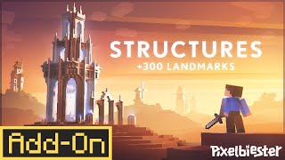 300+ Structures and New Crafting | STRUCTURES Add-On Showcase | Minecraft Marketplace