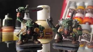 Painting Upgraded Heroquest Orcs