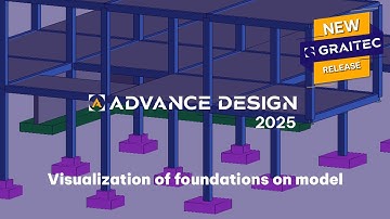 GRAITEC Advance Design: Visualization of foundations on model