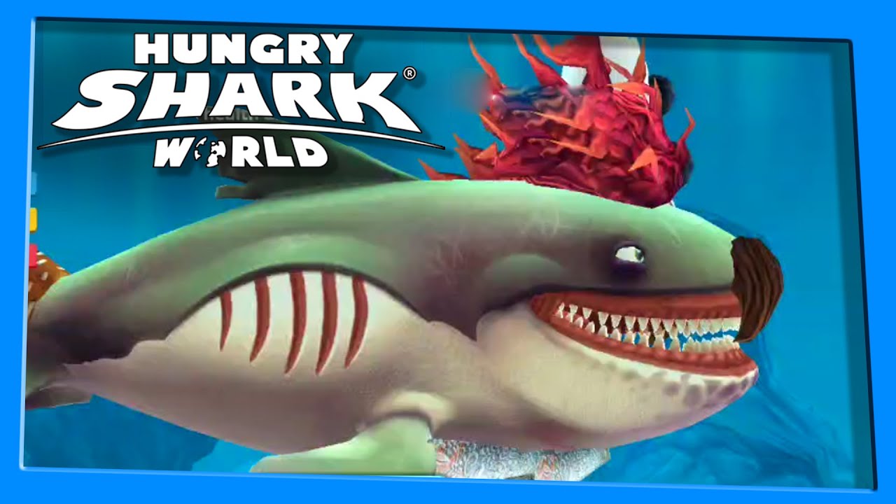 MEGAMOUTH gameplay! 🙃 Hungry Shark World YouTube