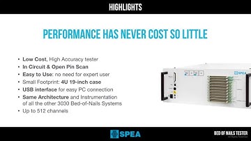 SPEA 3030 Bench Top - Product Video