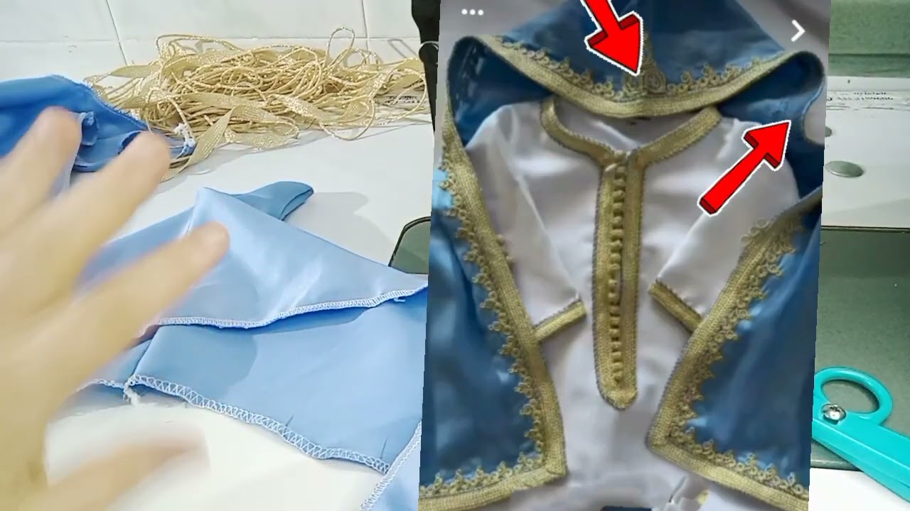 تفصيل وخياطه سلهام بيبي  مقاس1 شهر