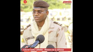 COLONEL SADIO CAMARA MINISTRE DE LA DÉFENSE DU MALI