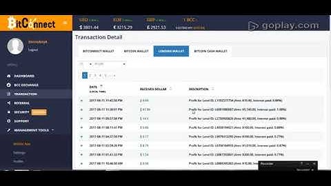 BitConnect   Step4   How to make a reinvestment loan 1