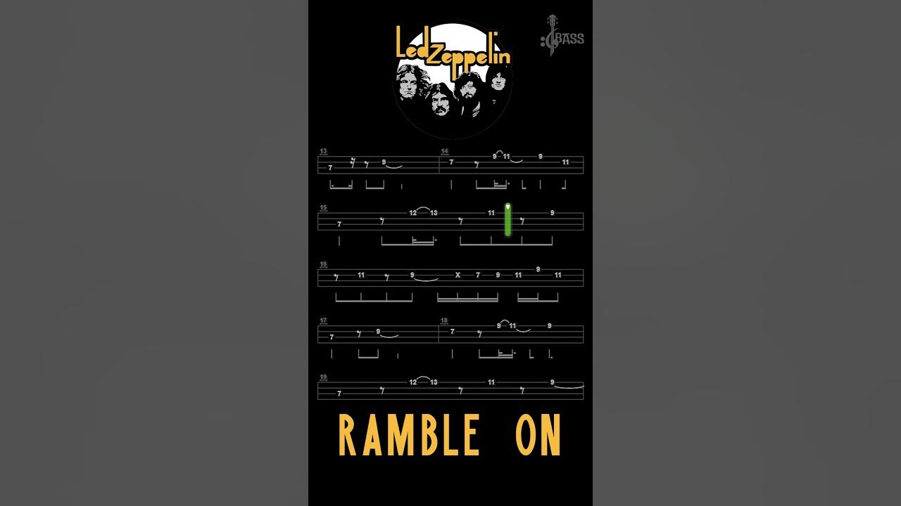 Ramble On Bass Line By Led Zeppelin @ChamisBass #chamisbass #basstabs #ledzeppelin #rambleon #shorts Ramble On Bass Line By Led Zeppelin @ChamisBass #chamisbass #basstabs #ledzeppelin #rambleon #shorts