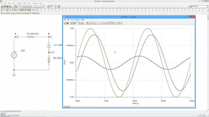 TINA-TI Transient Analysis