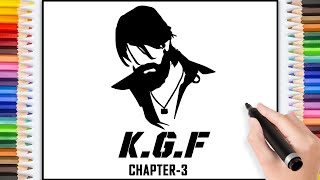 Kgf Chapter 3 Rocky Bhai Easy Digital Drawing Animation Dream Artz Studio Rocking Star Yash