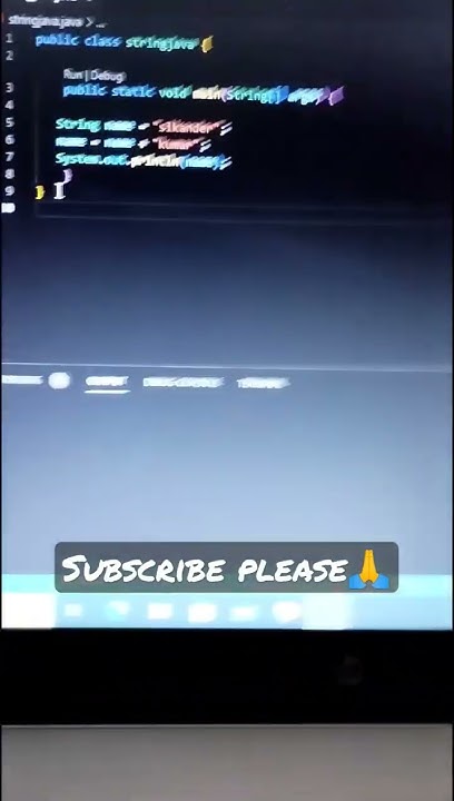 Strings in java ( Printing our name in java using string) #java # ...