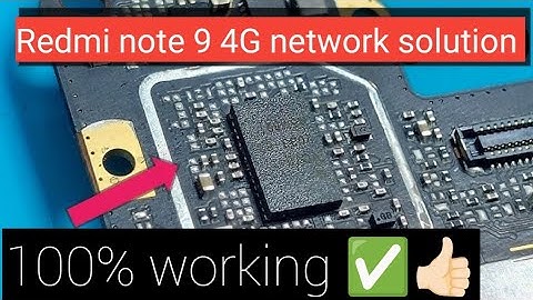Redmi note 9 4G network solution | Redmi note 9 network problem solution |