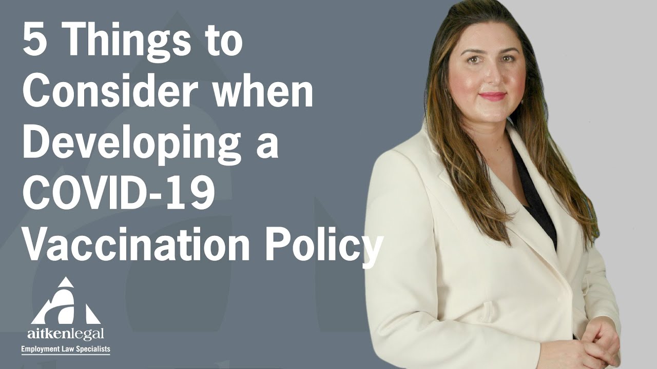 5 Things to Consider when Developing a COVID-19 Vaccination Policy